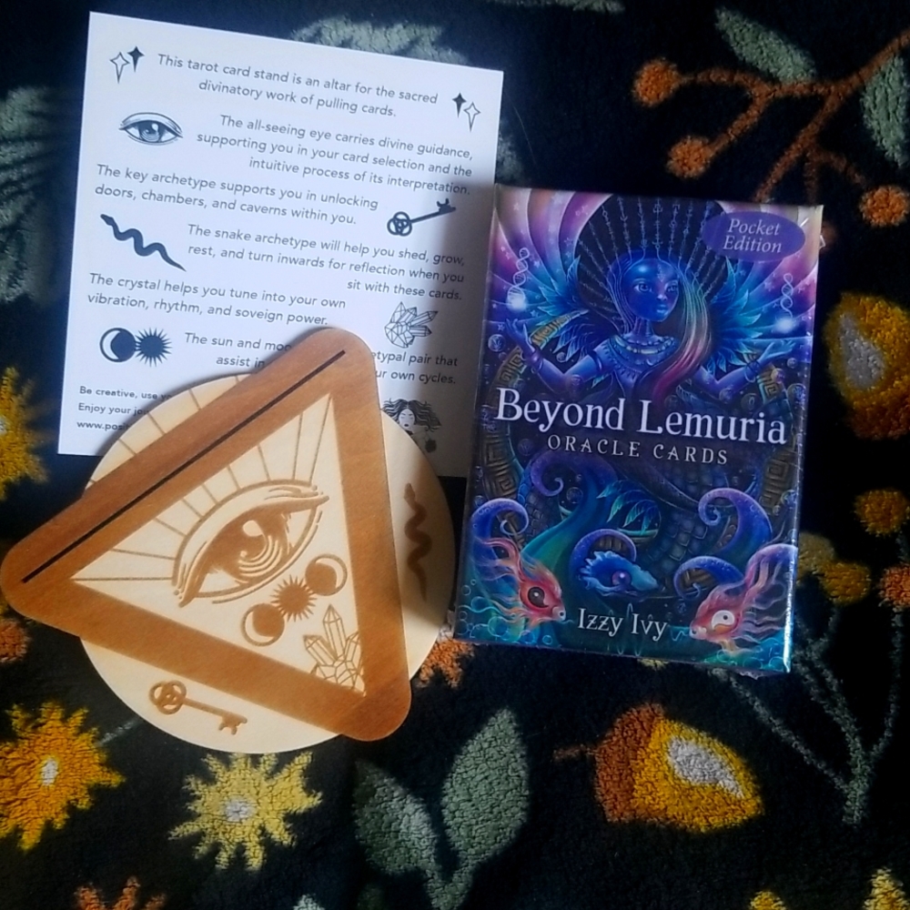 Beyond Lemuria Oracle Deck and Tarot Card Holder